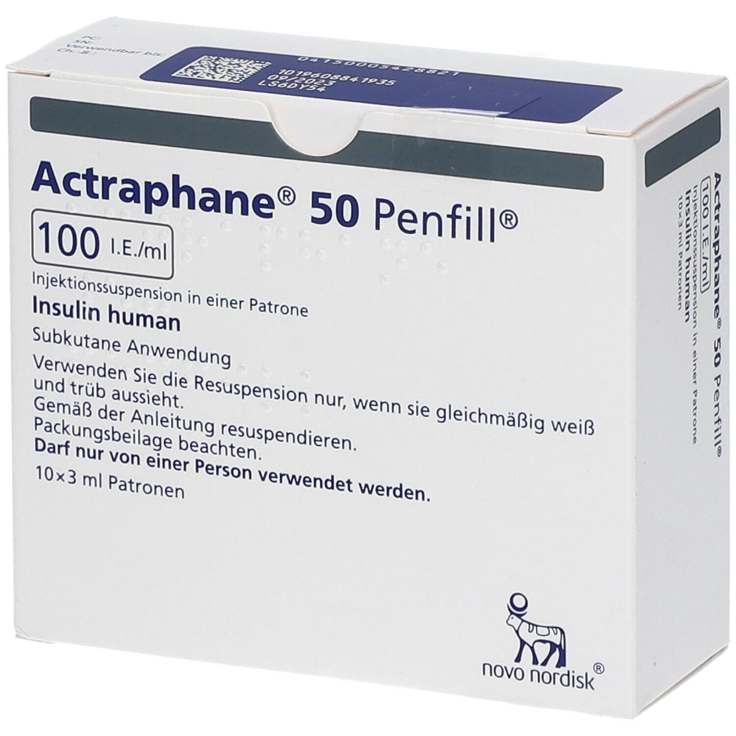 Actraphane 50 Penfill ZAM