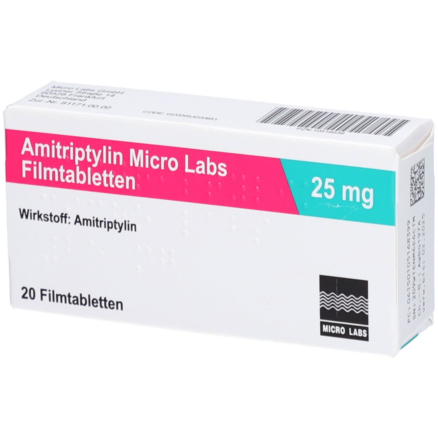 Amitriptylin Micro LAB25mg